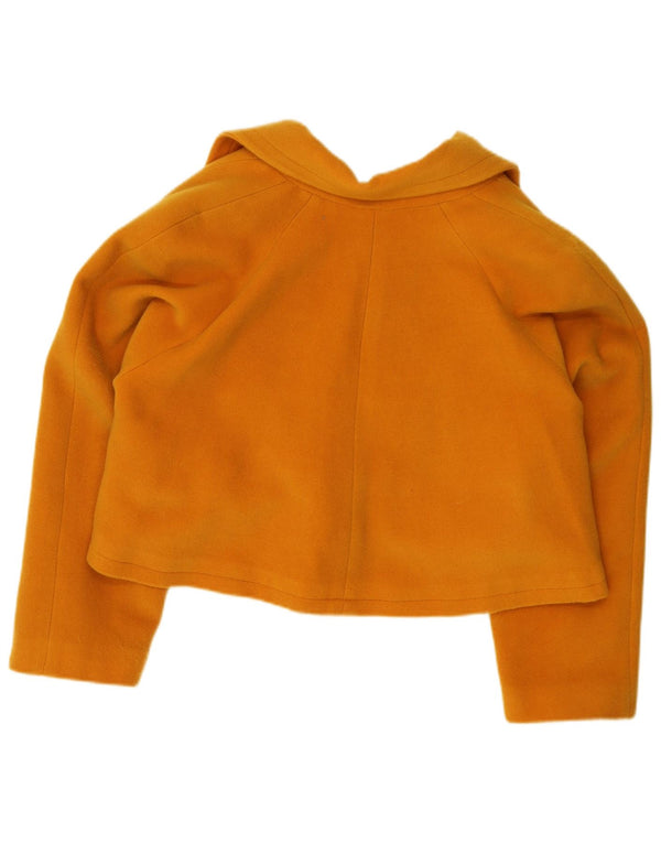 Jachetă vintage oversize crop pentru femei IT 42 Galben mediu