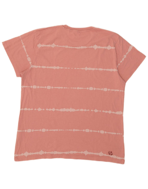 Tricou obișnuit pentru bărbați PEPE Jeans Top XL, bumbac cu dungi roz