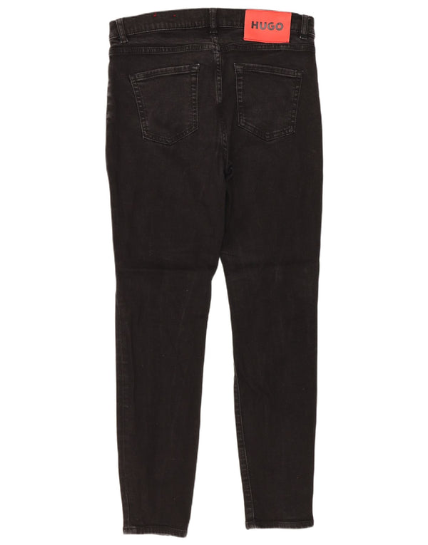 Blugi skinny pentru femei Hugo Boss W29 L26 bumbac negru