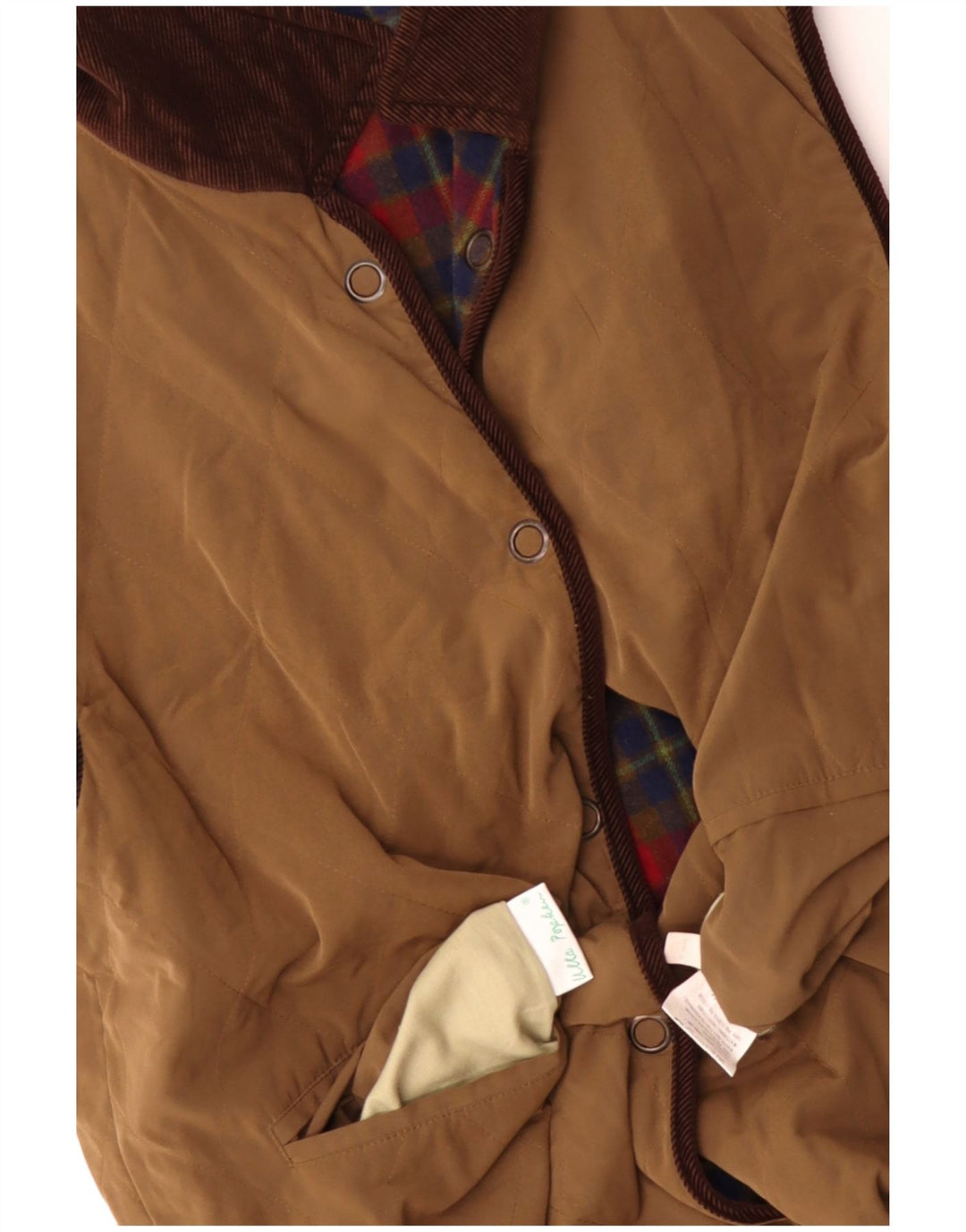 Gilet reversibil pentru femei Ulla Popken UK 20 2XL Lână maro