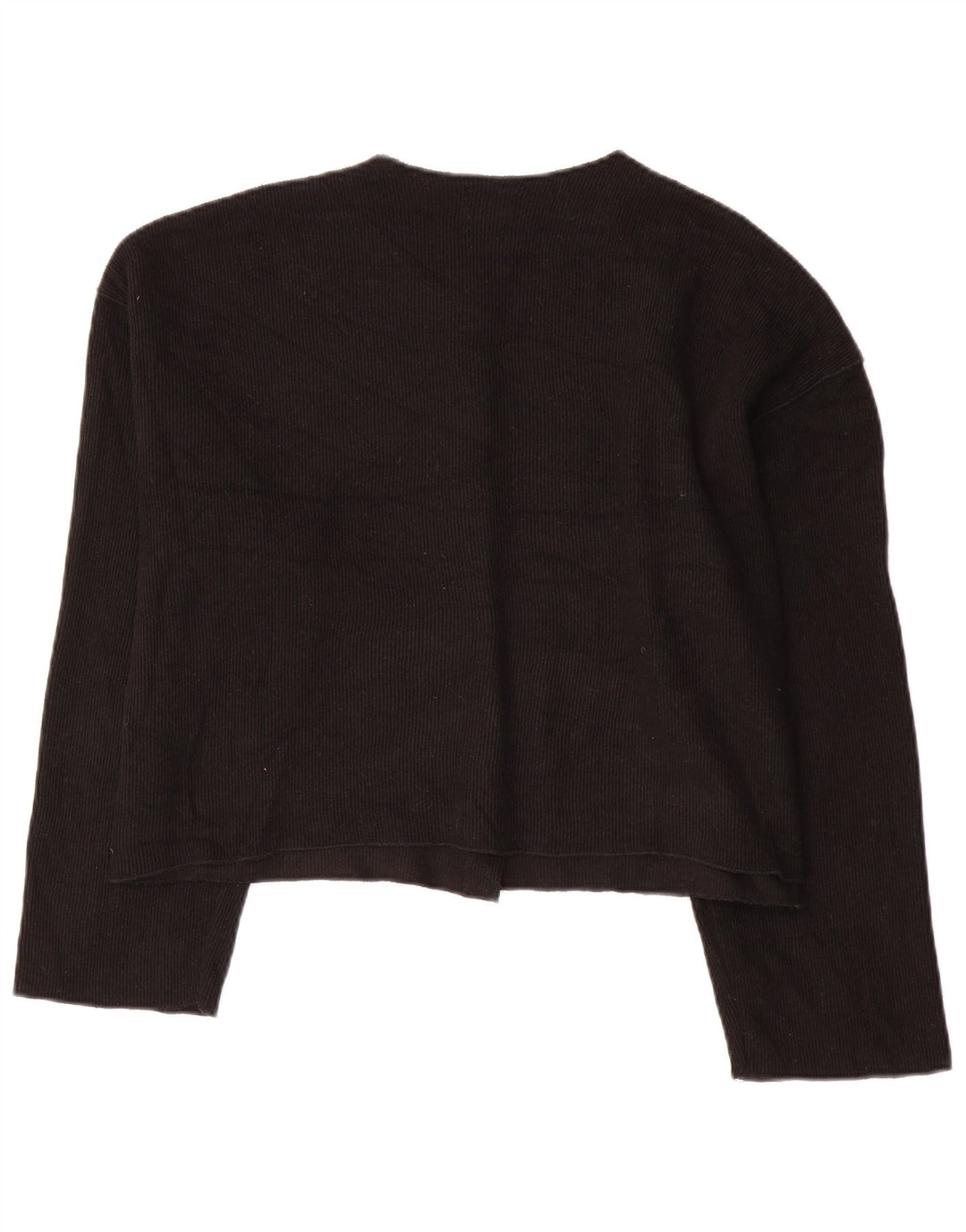 Pulover cardigan pentru femei Zara UK 18 XL Poliester negru