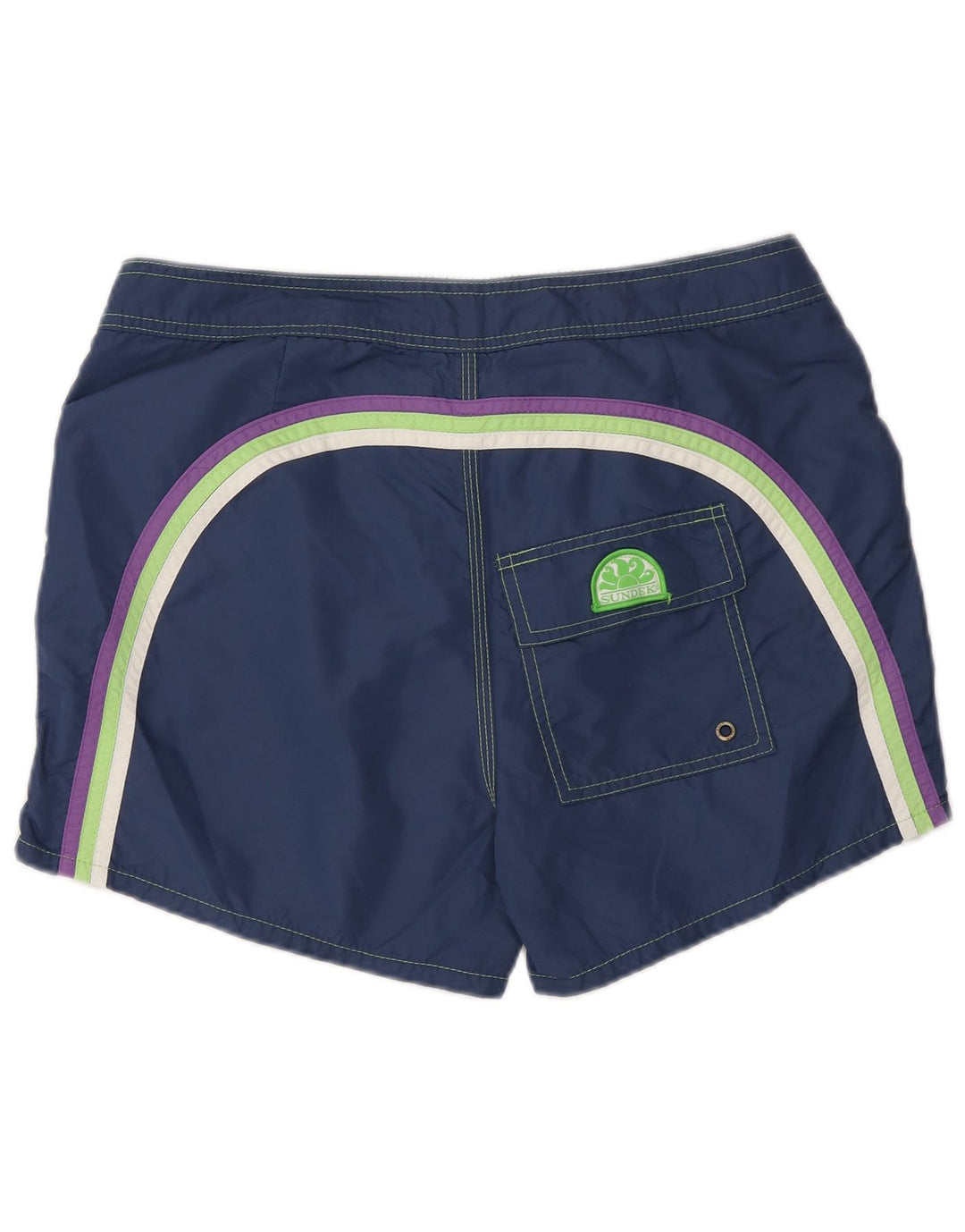 Pantaloni scurți de înot Sundek pentru bărbați, nailon mediu bleumarin
