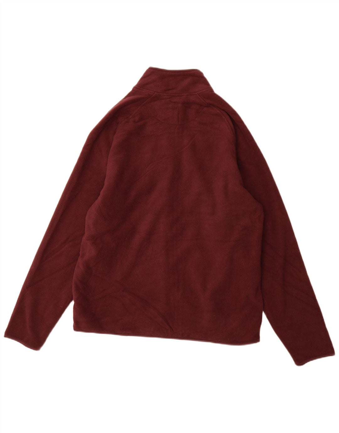 MARKS & SPENCER Jachetă fleece pentru bărbați UK 38 Medium Burgundy Poliester