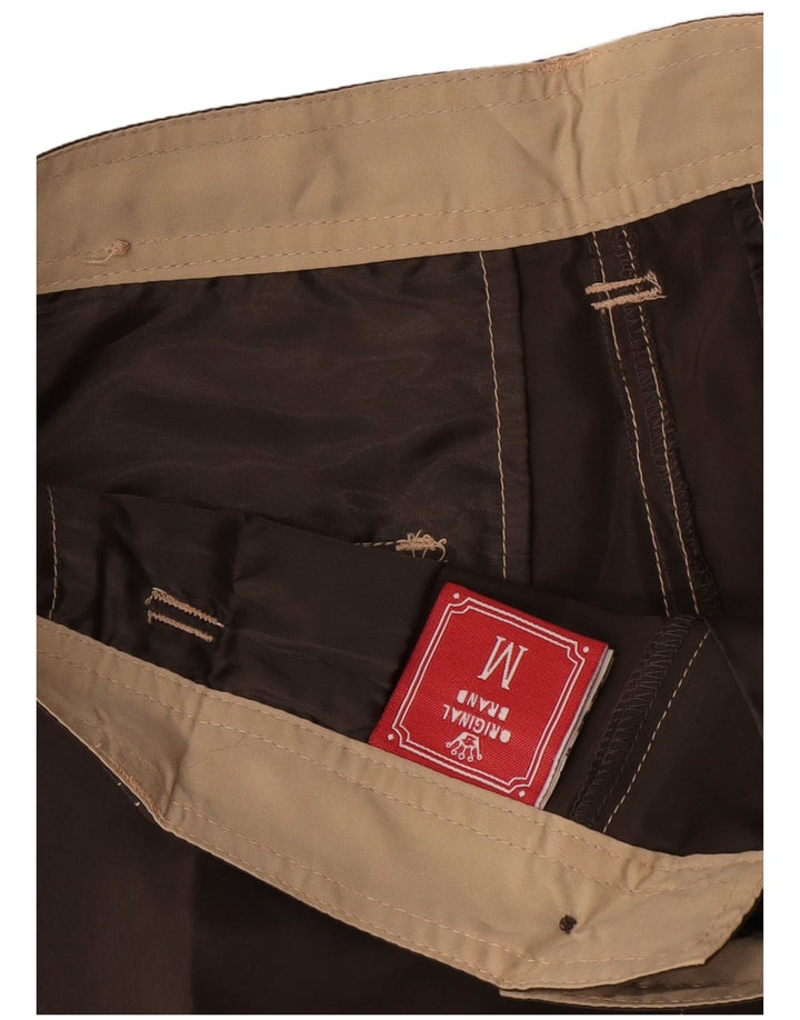 Pantaloni scurți cargo vintage pentru bărbați, medii W30, poliester negru
