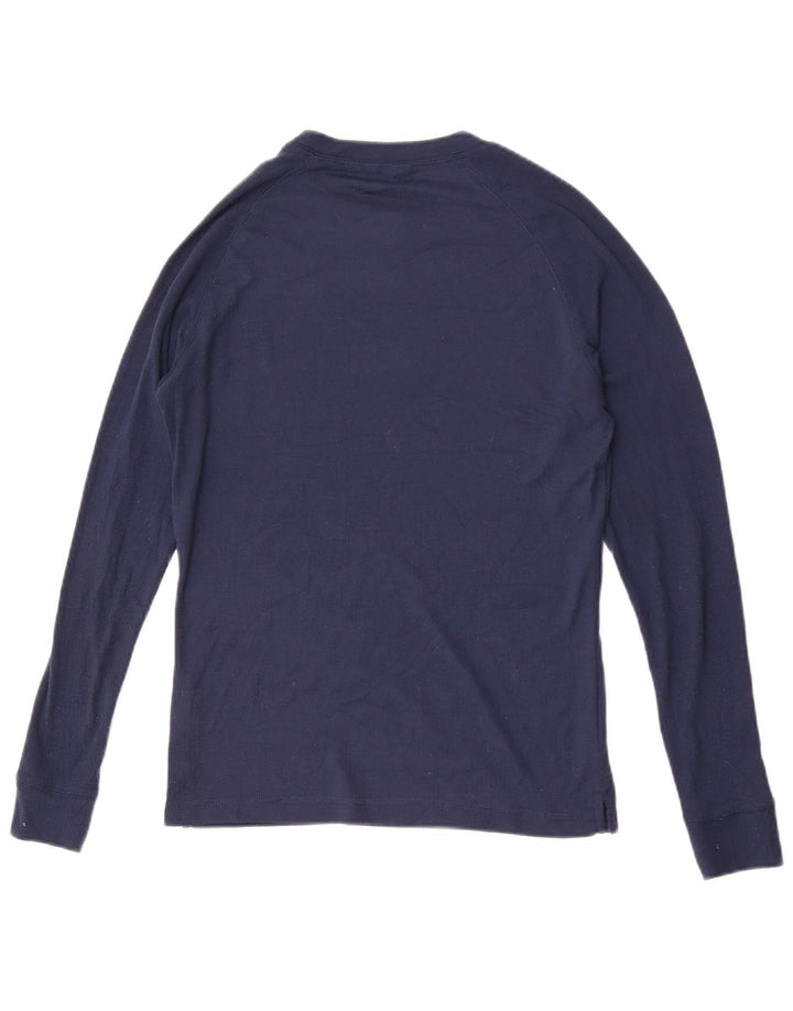 Top pentru femei Mountain Warehouse cu mânecă lungă UK 14 mare, poliester bleumarin