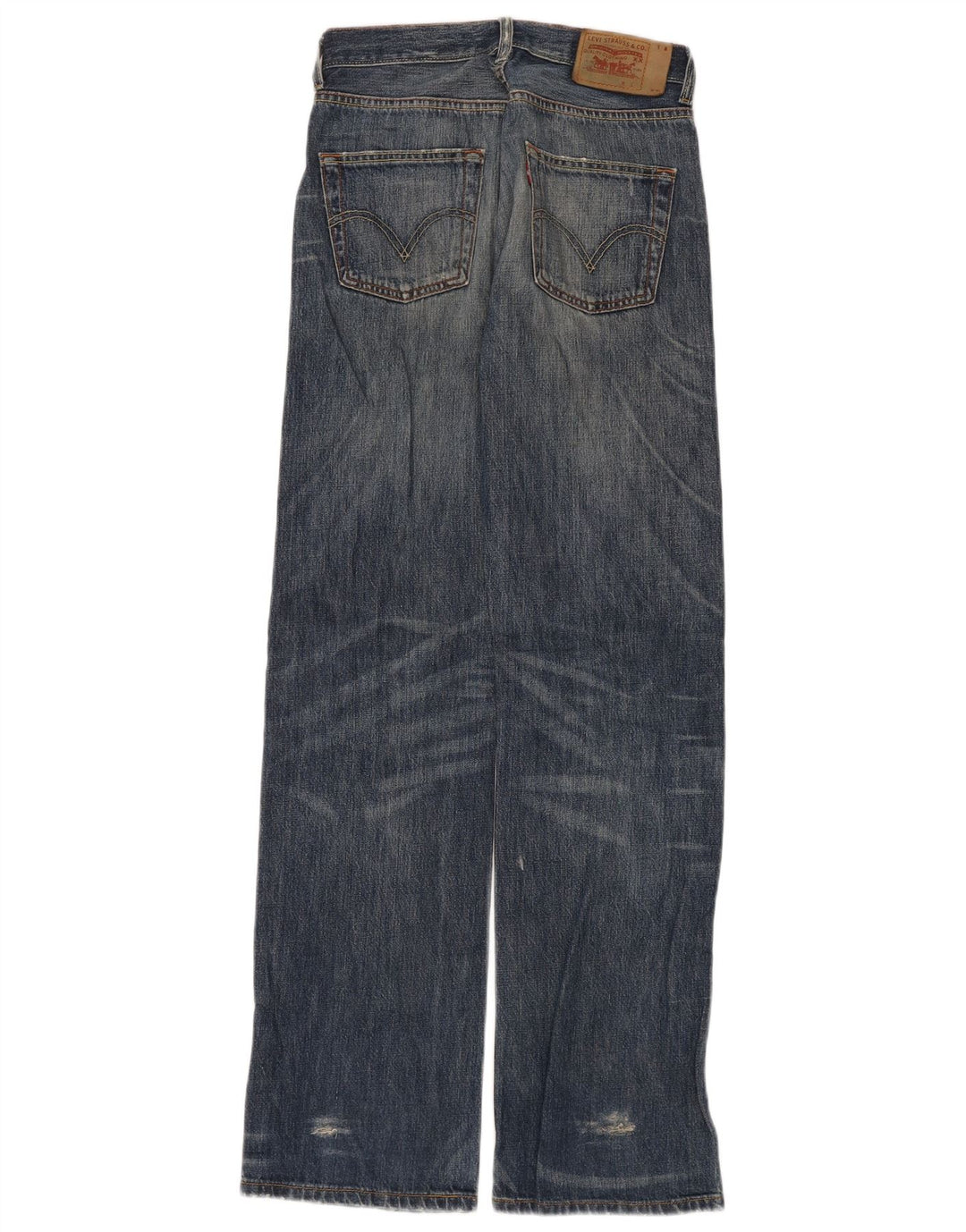 Blugi Levi's pentru bărbați, cu picioare largi, învechiți, L29 L34, bumbac albastru