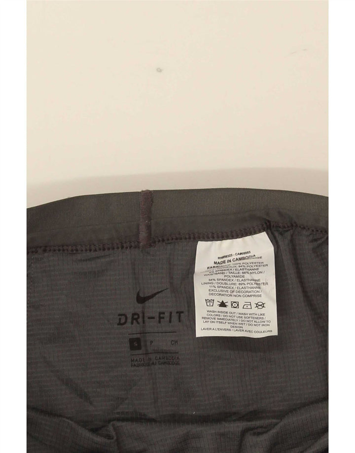 Pantaloni scurți sport Nike Dri Fit pentru femei UK 10 Small Gri Poliester