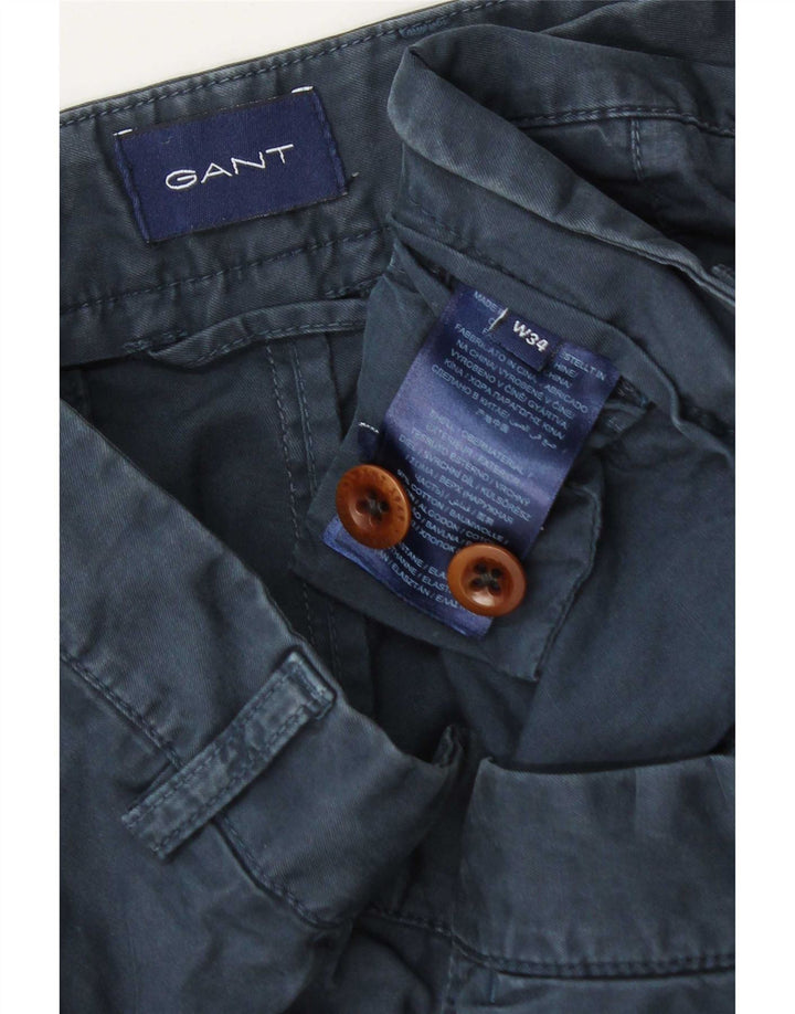 Pantaloni scurți chino pentru bărbați Gant W34, mari, albastru, bumbac
