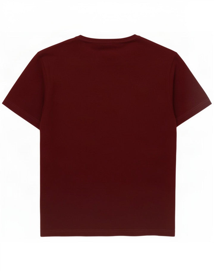Tricou pentru bărbați Penguin Top mic din bumbac burgundă