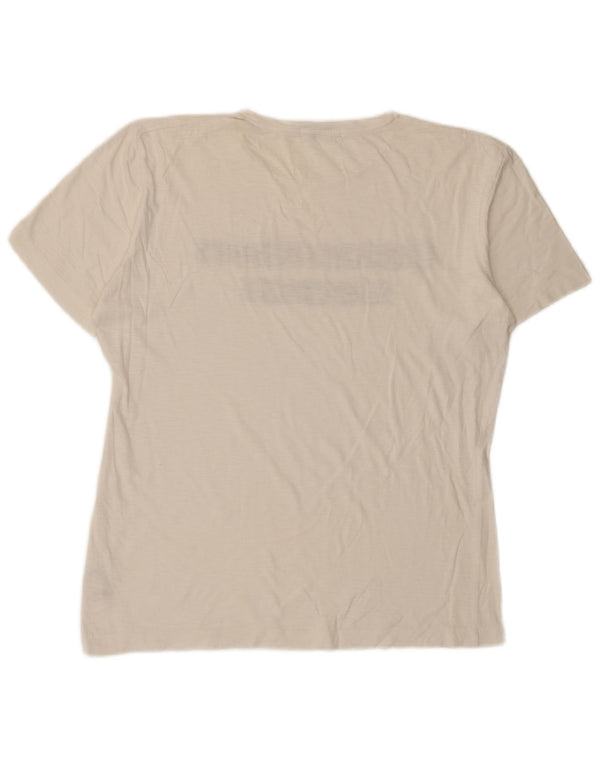 Tricou grafic Calvin Klein Jeans pentru femei Top UK 18 XL Bumbac alb