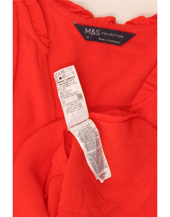 Rochie oversize cu mânecă lungă pentru femei Marks & Spencer UK 16 Roșu mare