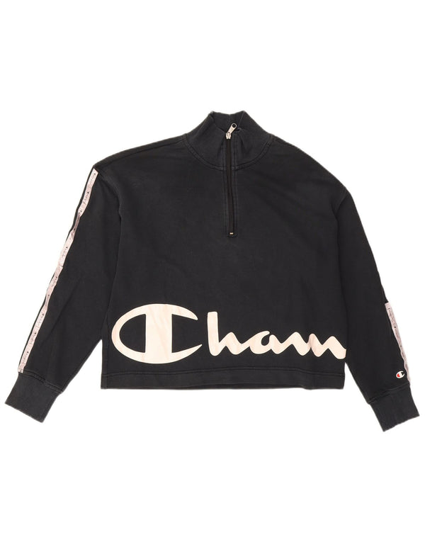 Pulover cu grafic supradimensionat pentru femei Champion UK 16 Large Negru