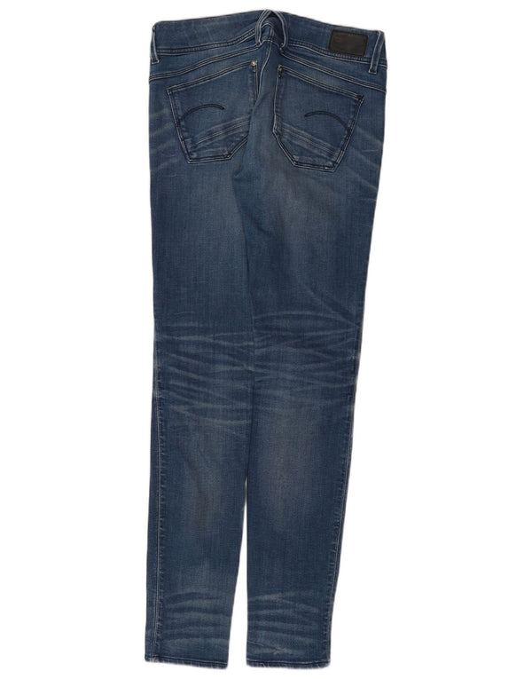 G-STAR Blugi skinny pentru femei cu talie joasă W28 L32 bumbac albastru