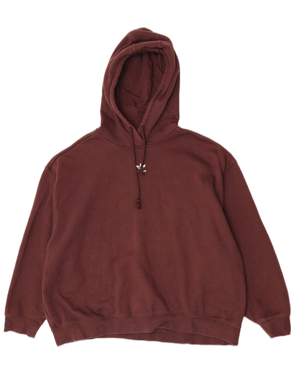 Pulover supradimensionat pentru femei Adidas UK 20/22 XL bumbac maro