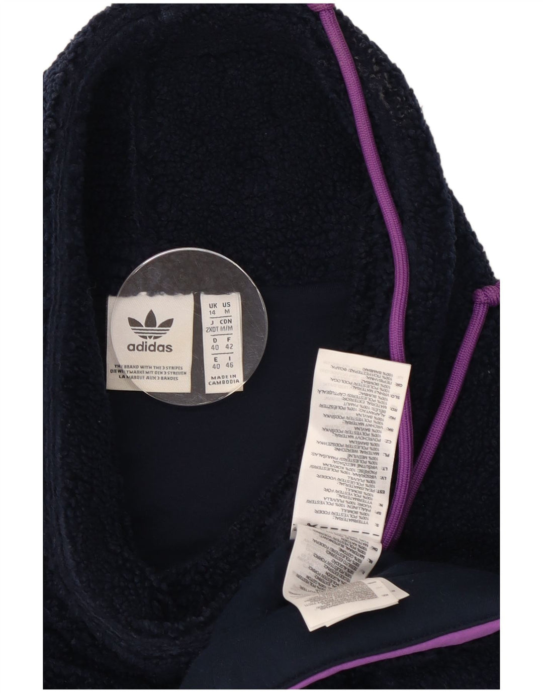 Pulover pentru femei Adidas Fleece UK 14 Medium Bleumarin Poliester