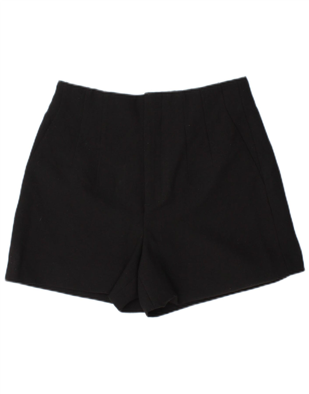 Pantaloni scurți chino pentru femei Zara Medium W28 Poliester negru