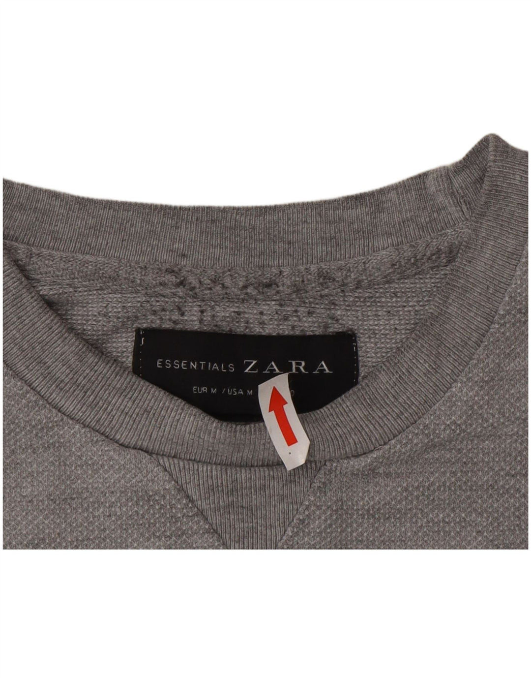 Pulover pentru bărbați Zara, bumbac, gri mediu