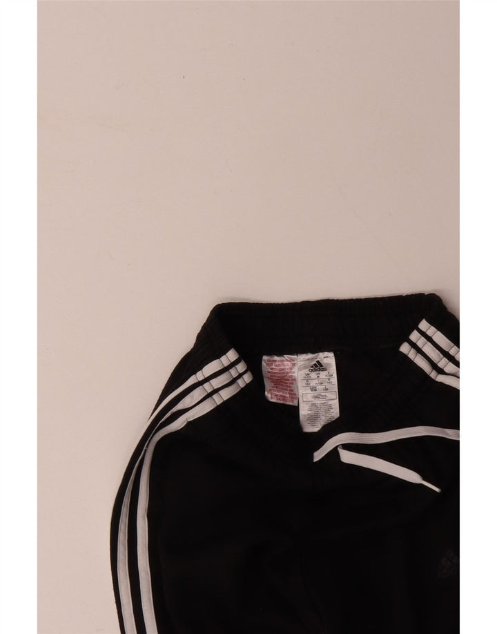 Pantaloni de trening ADIDAS baieti Joggeri 11-12 ani bumbac negru