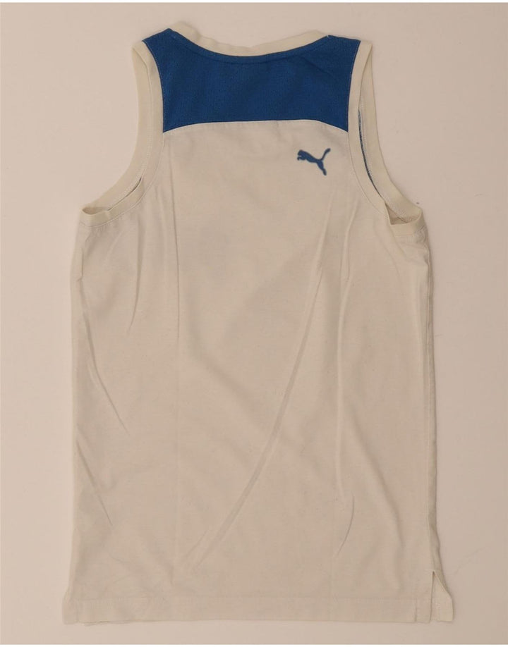 Vestă grafică pentru bărbați Puma XS, alb, bloc de culoare