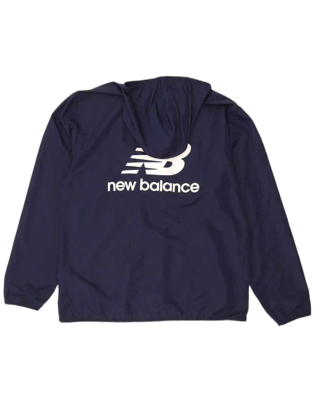 Jachetă de ploaie cu glugă pentru bărbați New Balance, mare, albastru, poliester