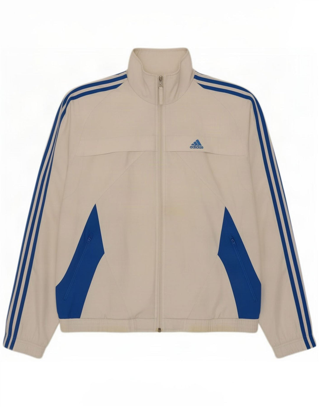 Jachetă de trening pentru bărbați Adidas Marea Britanie 36/38 Poliester color bloc alb mic
