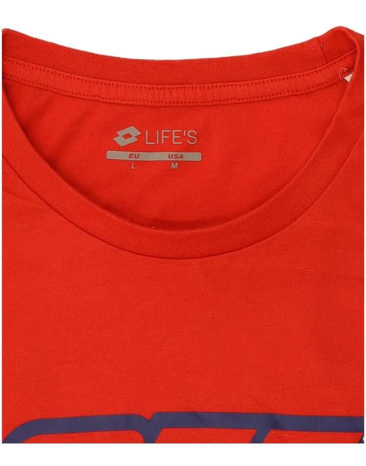 Tricou grafic pentru bărbați Lotto Top Medium Red