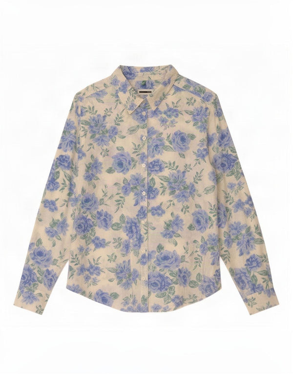 Cămașă Benetton pentru femei UK 14 Medium White Floral