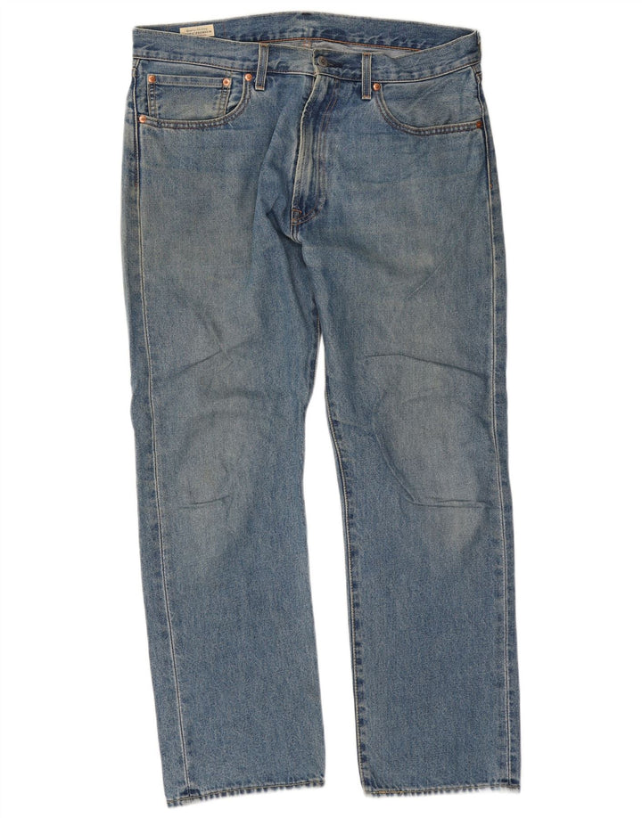Blugi drepti pentru bărbați Levi's 551 W34 L30 Bumbac albastru