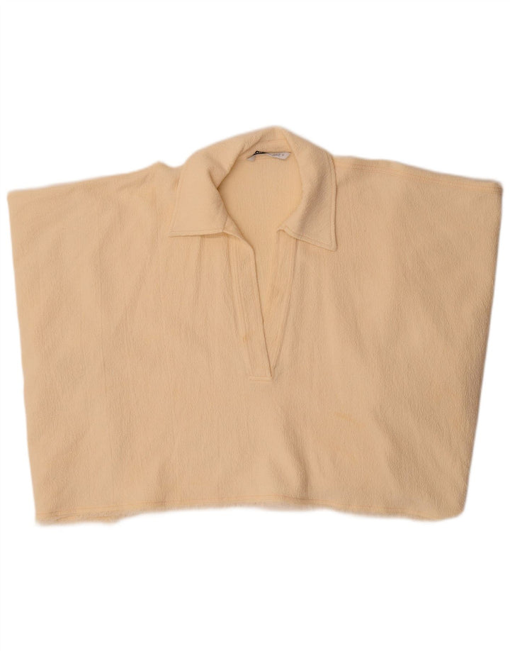 Top Crop Poncho pentru Damă Zara UK 14 Medium Bej