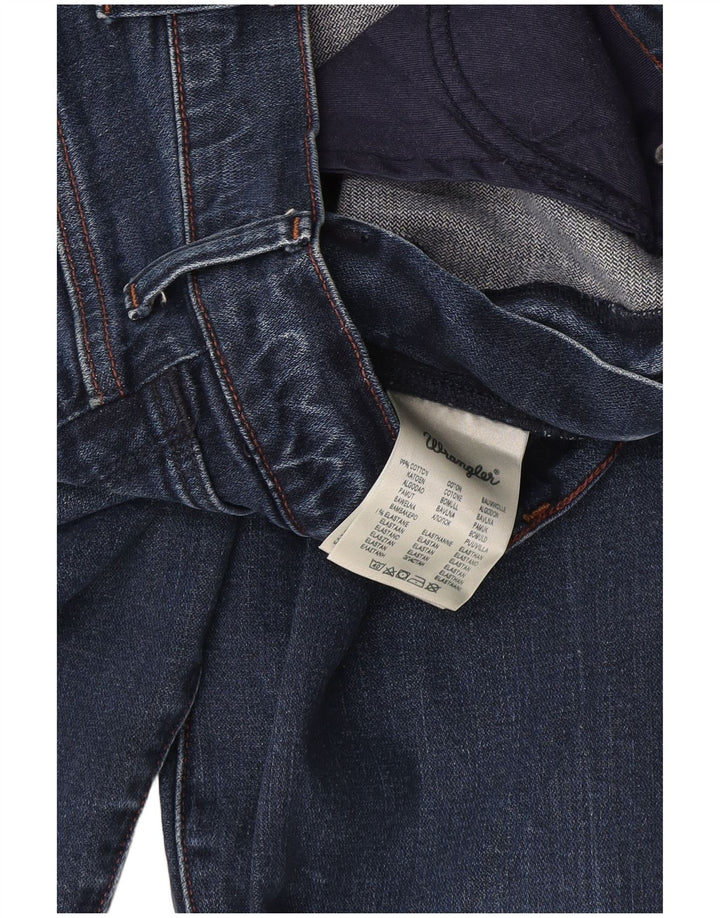 Blugi drepti pentru bărbați Wrangler W34 L32 Bumbac albastru