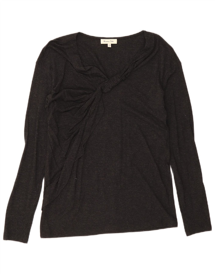 Top pentru femei Massimo Dutti cu mânecă lungă UK 12 Medium Negru