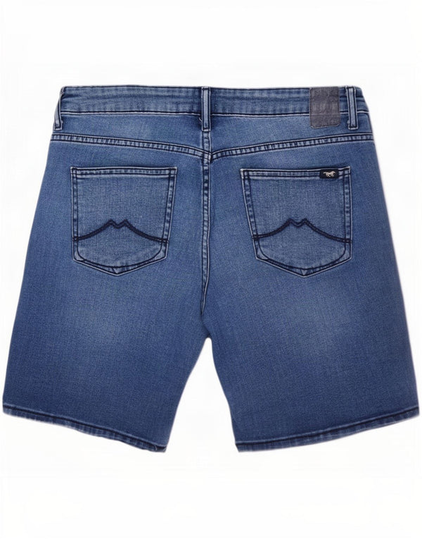 Pantaloni scurți din blugi pentru femei Mustang W29, bumbac albastru mediu
