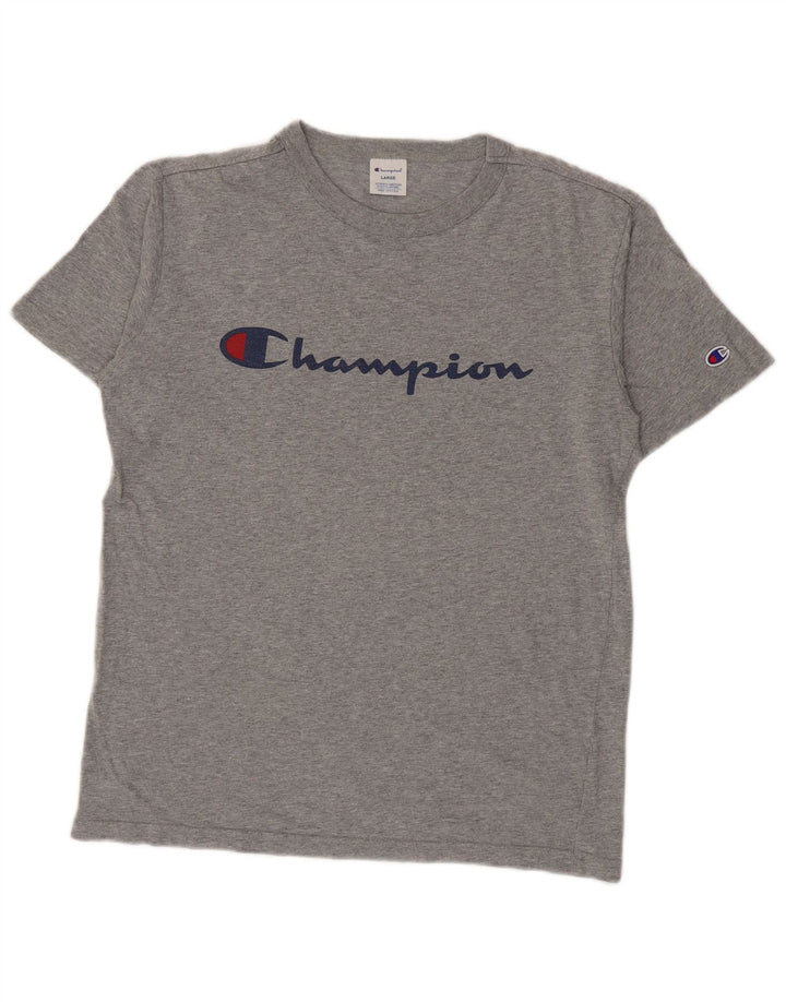 Tricou grafic pentru bărbați Champion Top mare, gri, pete