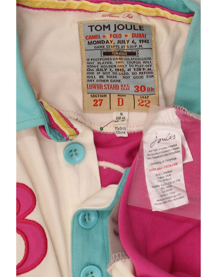 TOM JOULE Tricou polo Dubai Graphic Rugby pentru femei UK 16 mare, multicolor