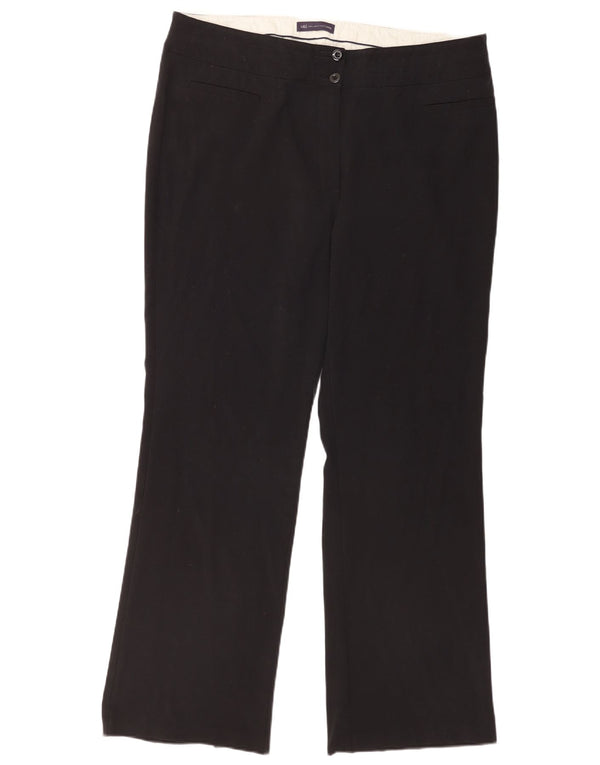 Pantaloni casual pentru femei Marks & Spencer Bootcut UK 18 XL W38 L32 Negru