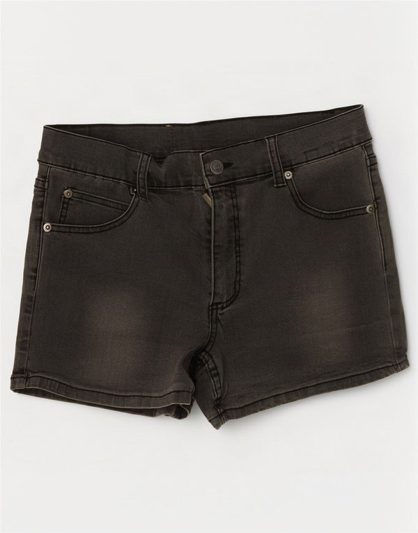 Pantaloni scurti din blugi pentru femei Monday ieftini W30 bumbac gri mediu