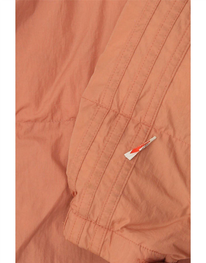 Jachetă căptușită pentru bărbați Adidas UK 40 mare nailon portocaliu