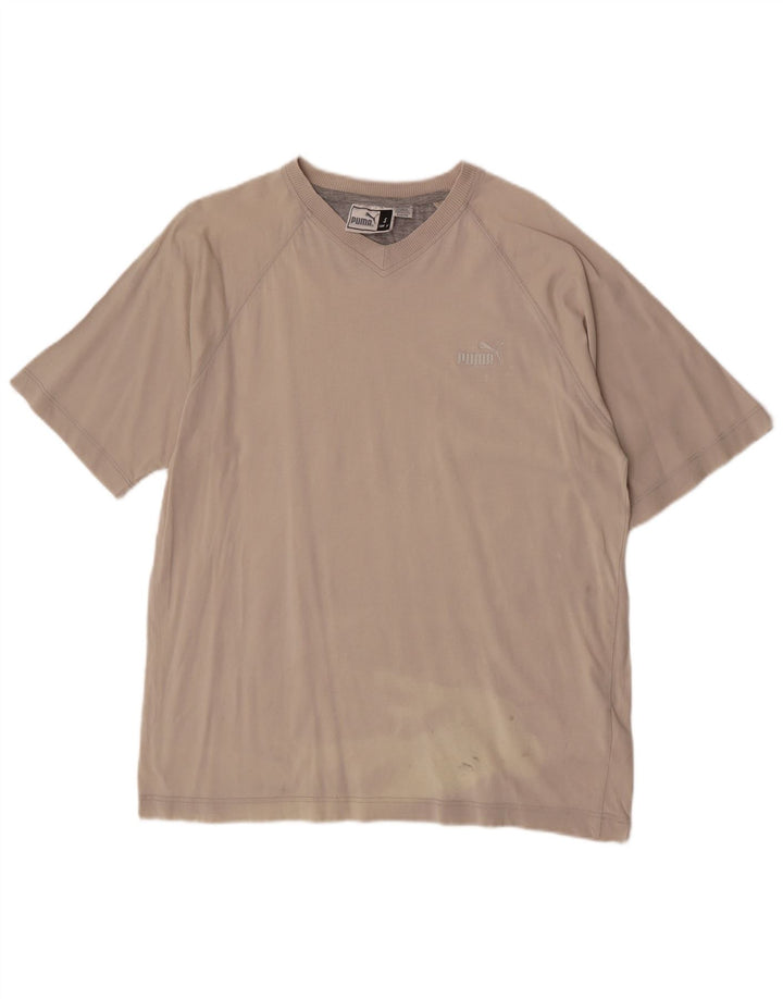 Tricou pentru bărbați Puma Top mic, gri bumbac