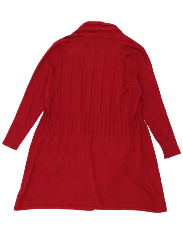 Pulover cardigan cu paragate cu autograf pentru femei Marks & Spencer UK 10 Small Red
