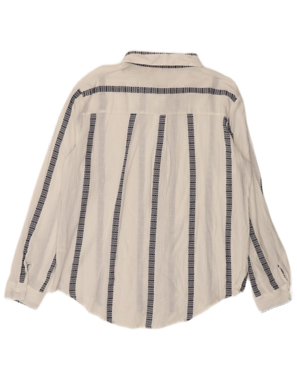 Cămașă BKE pentru femei UK 16 mare, bumbac cu dungi albe