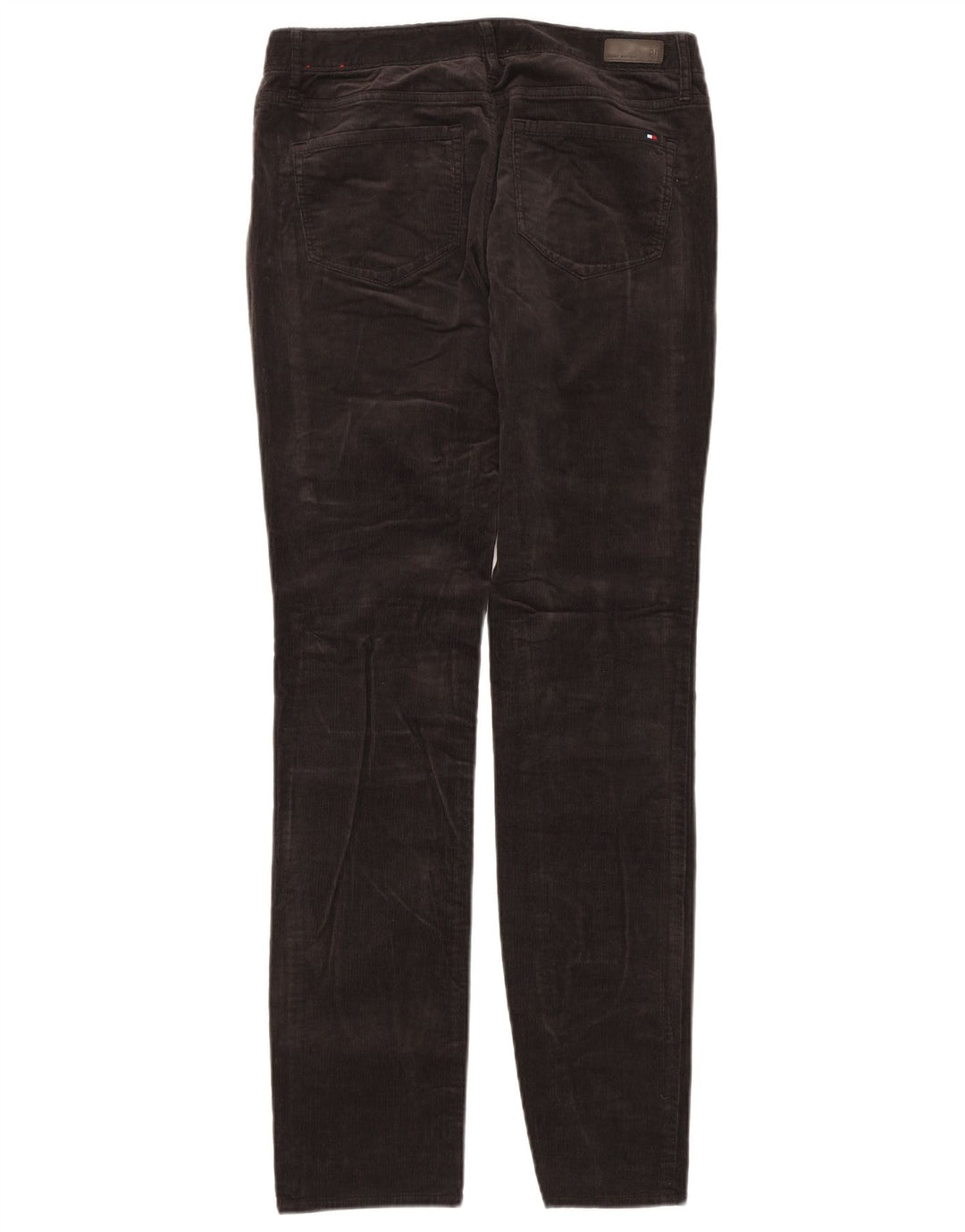 TOMMY HILFIGER Pantaloni subțiri din velur pentru femei US 6 Medium W30 L32 gri