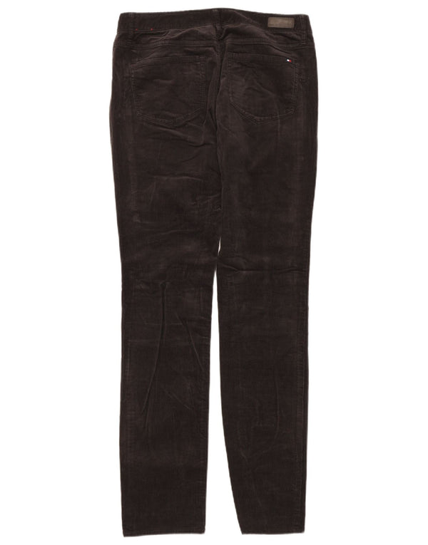 TOMMY HILFIGER Pantaloni subțiri din velur pentru femei US 6 Medium W30 L32 gri