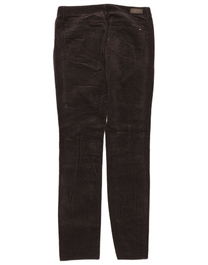 TOMMY HILFIGER Pantaloni subțiri din velur pentru femei US 6 Medium W30 L32 gri