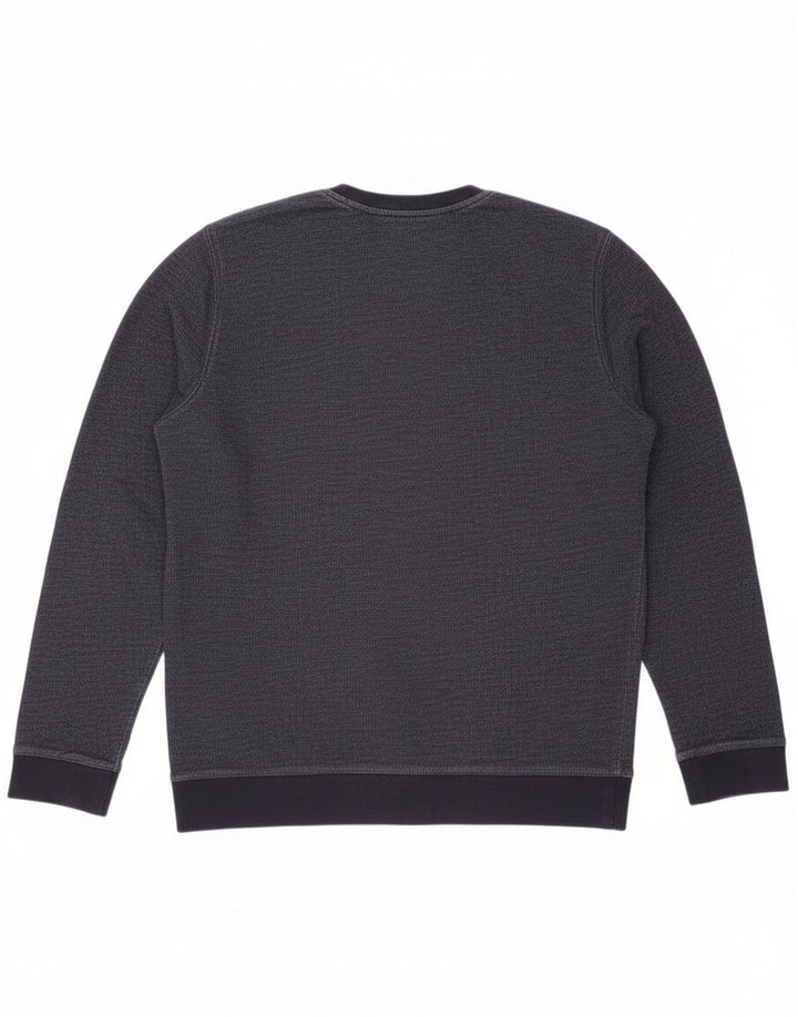 Hanorac grafic pentru bărbați Calvin Klein Jeans Pulover mediu bleumarin
