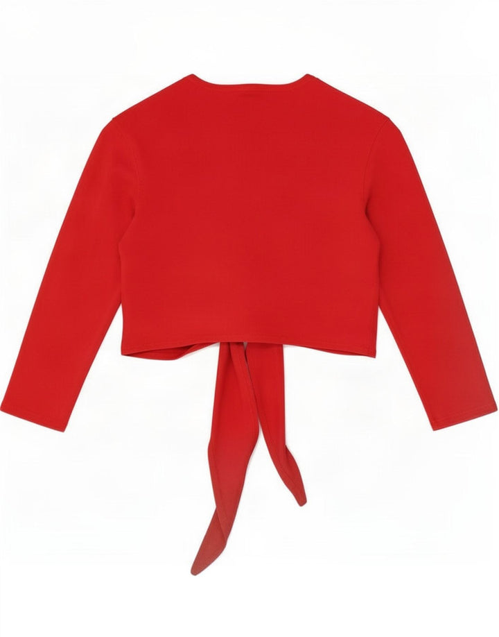 Crop Top cu mâneci 3/4 pentru femei Marks & Spencer UK 14 Medium Red