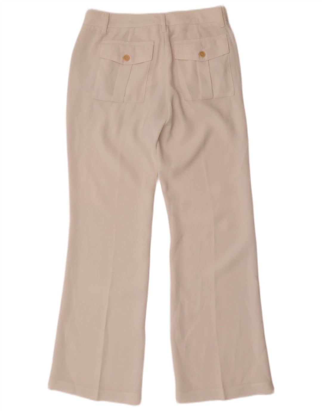Pantaloni chino Bootcut pentru femei Benetton W28 L30 alb
