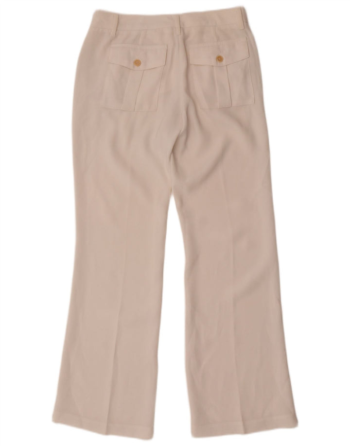 Pantaloni chino Bootcut pentru femei Benetton W28 L30 alb