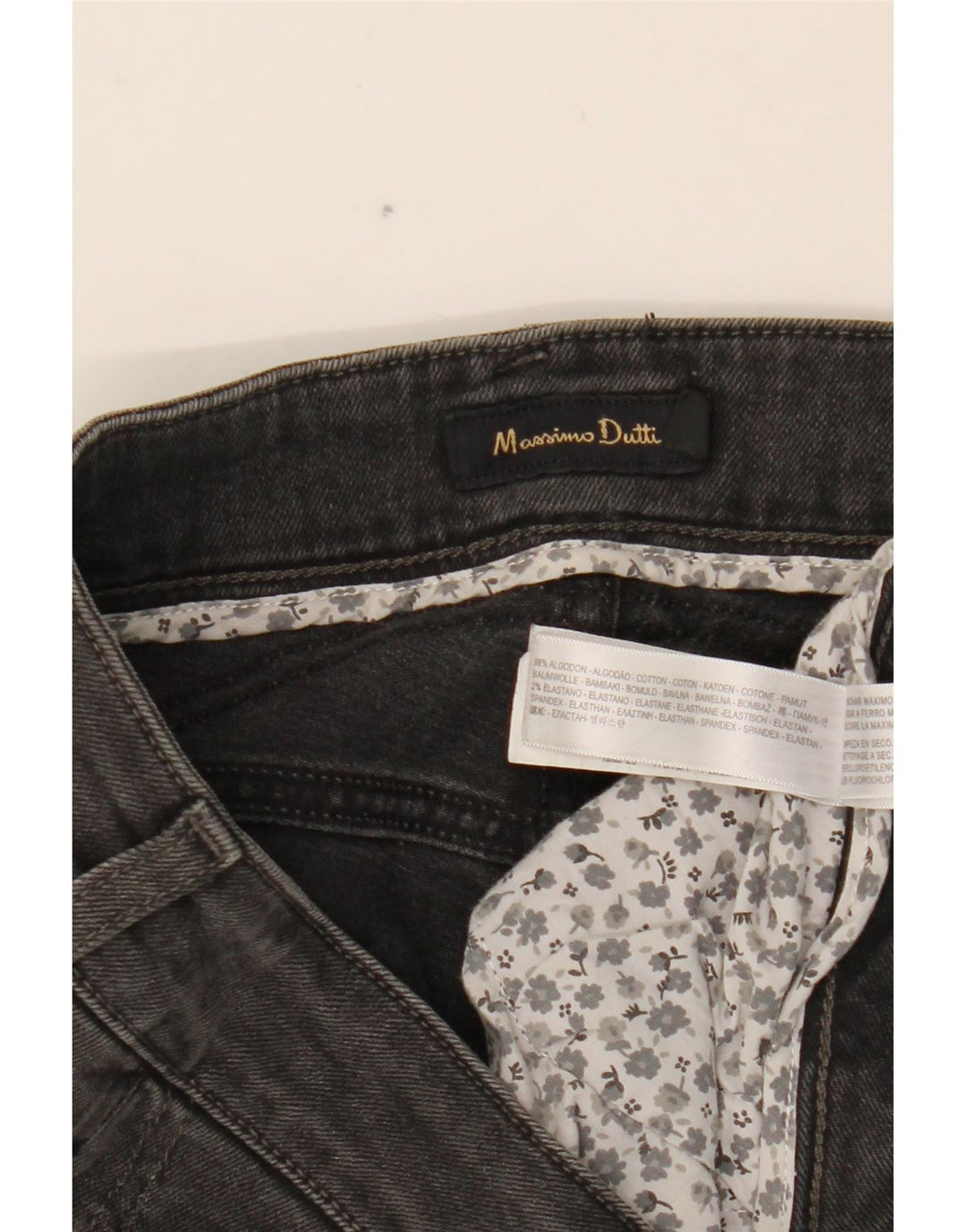 Blugi slim pentru femei Massimo Dutti W29 L33 bumbac gri