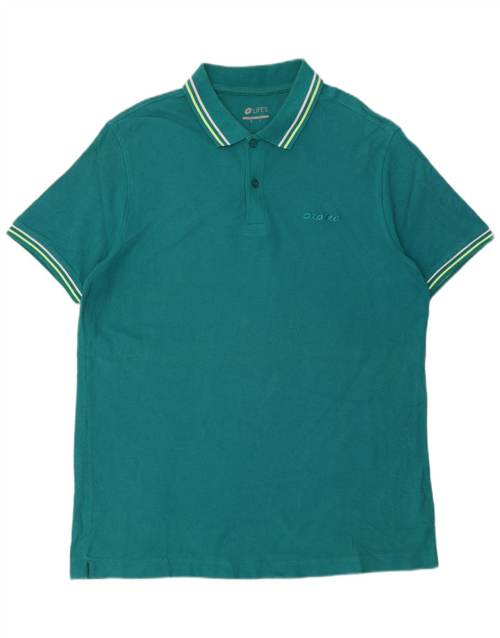 Tricou polo pentru bărbați Lotto, verde mare