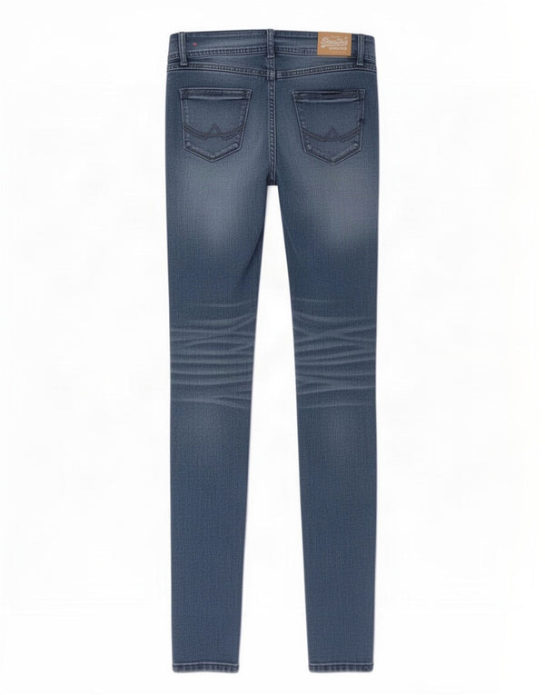 Blugi skinny pentru femei Superdry W29 L32 bumbac albastru